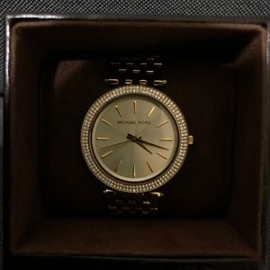 Michael Kors Women Darci Pave Stainless Steel Gold